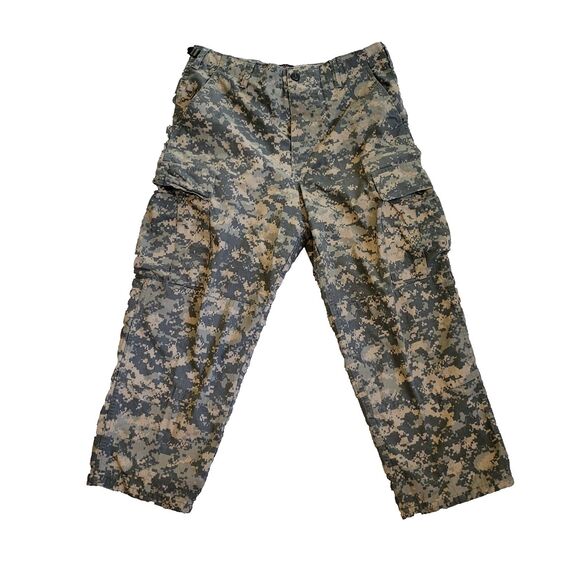 Tru Spec Tactical Pants Mens Medium Green Cargo Utility Button Fly Hunting - Picture 1 of 8